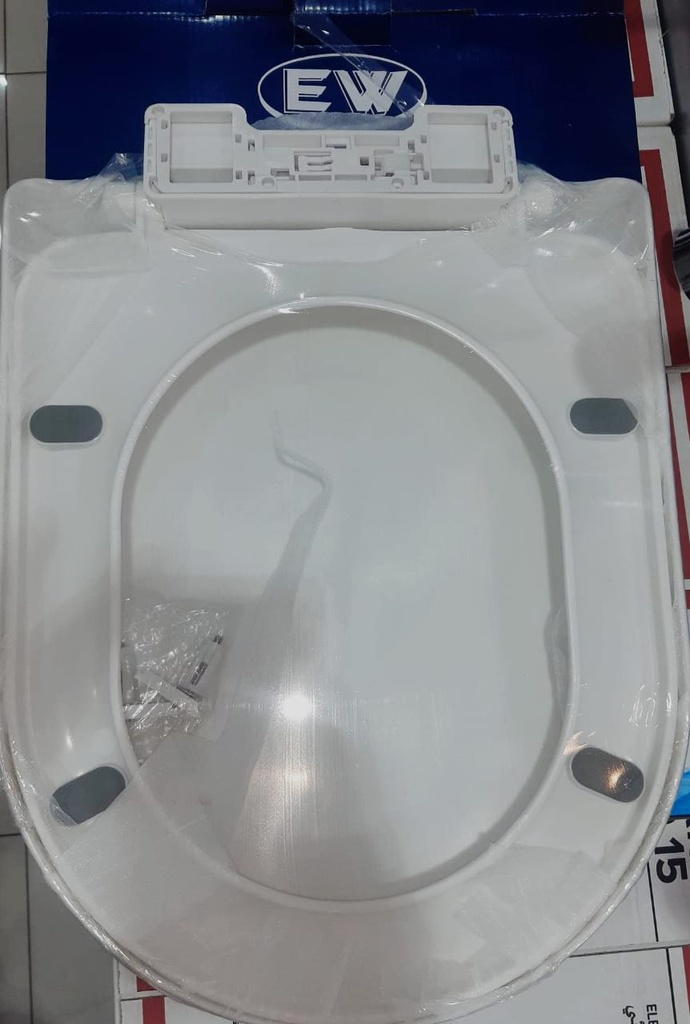 Toilet Seat Plastic Cover with Plastic Nails-غطاء كرسي افرنجي بلاستك مسمار بلاستك 