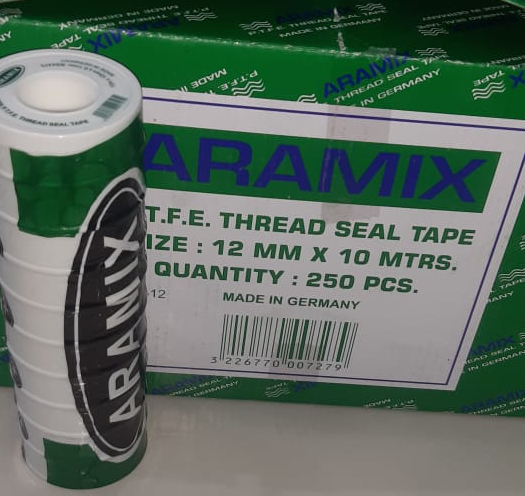 Aramix thread Seal Tape Size 12mm x 10M Germany-ARAMIX المانى T تفلون صغیر ارمكس