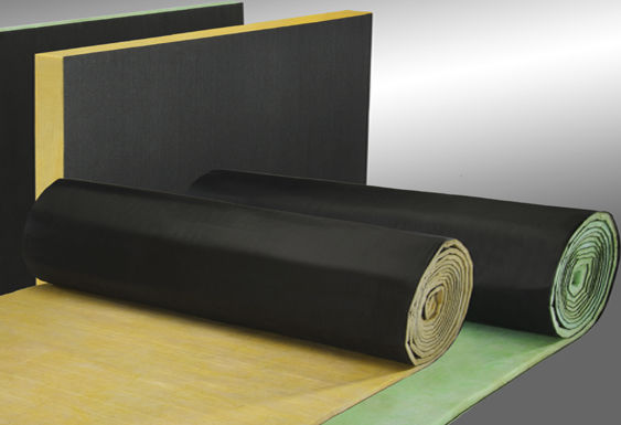 Kimmco Glass wool Insulation Board density 48Kg/m3 Thk 12mm Size 1.5 x1.2 M Sheet Facing KCL -لوح عزل كيمكو كثافة 48كغ/م3 وسماكة 12مم