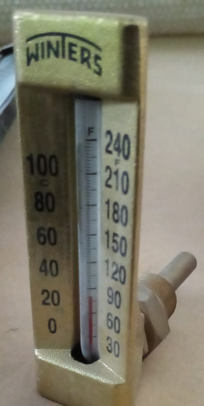 Winters Thermometer To 240F Gold Color