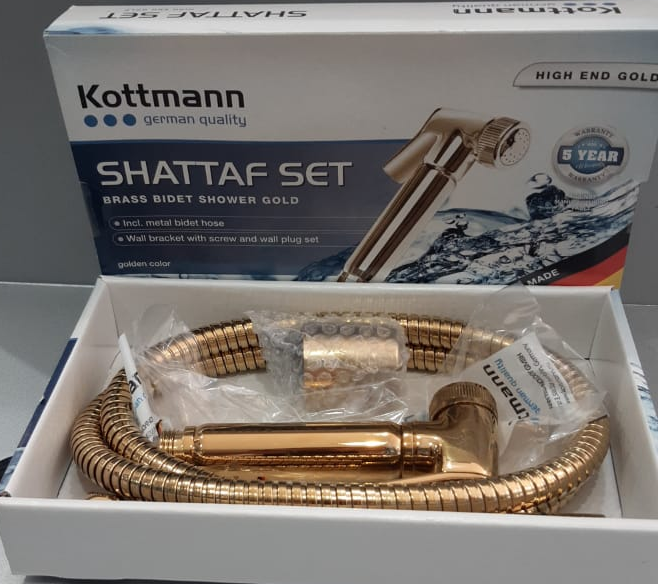Kottmann Shattaf Set Gold Model E621 Made in Germany- الماني E621 شطاف ذهبي موديل Kottmann  