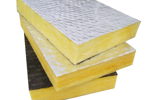 Kimmco Glass Wool Insulation Board Density 48Kg/m3 Thk 100mm Length 1.2ML Width 1ML Facing FSK-لوح عزل كيمكو كثافة 48كغ/م3 وسماكة 100مم