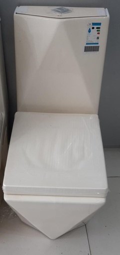 [608] EW Toilet Chair Model Al Jwhara  beige color S-S كرسي الجوهرة بيج 